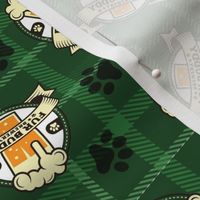 Fur Buddy - Fur Buddy Brewery - Beer Drinking Buddy - Dog Bandana - Green