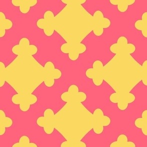 Foursquare Silhouette // large print // Sweet Lemon Motifs on Pinkalicious