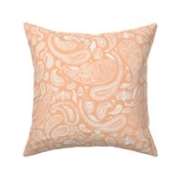 Peach Fuzz Paisley, 2024 Color of the Year