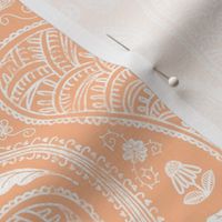 Peach Fuzz Paisley, 2024 Color of the Year
