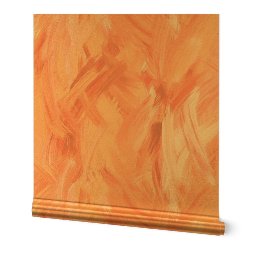 Jumbo “Peach Fuzz” Abstract Oil Paint Brush Strokes
