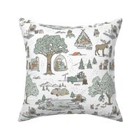Woodland Storytime - Multi Color, Large Scale