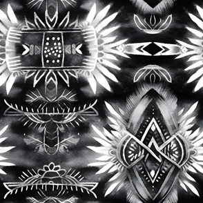 Black & White Abstract Pattern - large