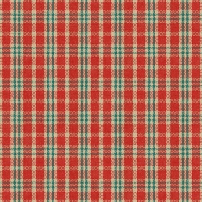 North Country Plaid - large - red, oatmeal, and teal 