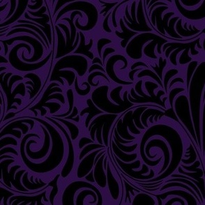 Dark Purple Flourishes
