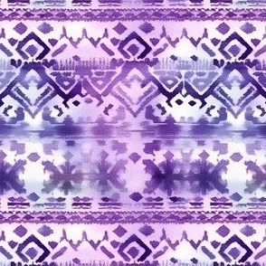 Purple & White Tribal Stripes - small