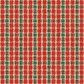 North Country Plaid - large - red, oatmeal, and green 