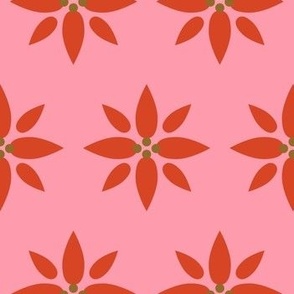 Poinsettia pattern_Pink