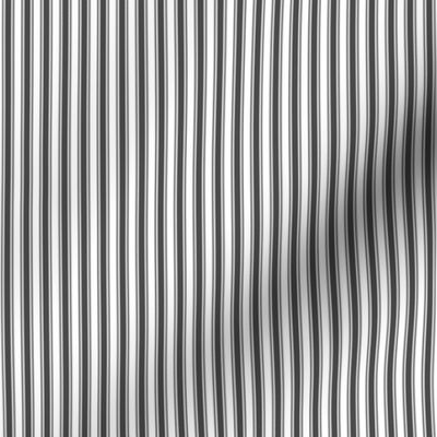 dark grey ticking stripes