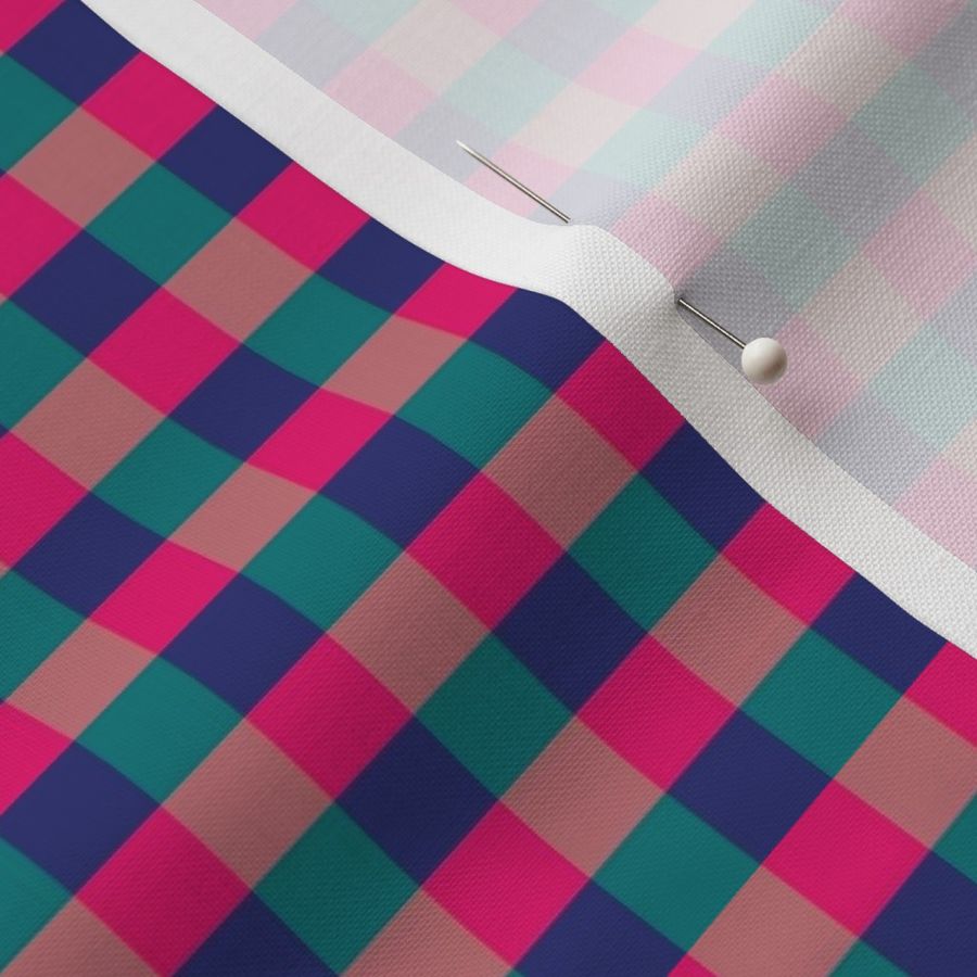 Blue and Pink Gingham