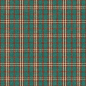 North Country Plaid - large - teal, brown, and oatmeal 