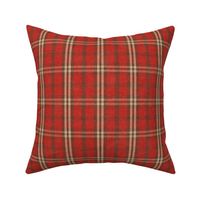 North Country Plaid - large - red, brown, and oatmeal 