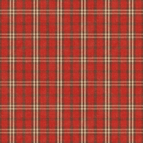 North Country Plaid - large - red, brown, and oatmeal 