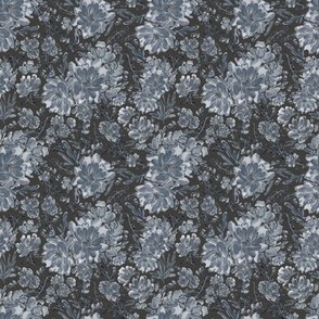 Small - Sierra Blue Florals - Charcoal