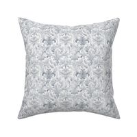 Gray Floral Damask - small