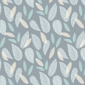Watercolor Leaves | SM Scale | Green and Gray