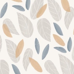 Watercolor Leaves | MED Scale | Light Neutral