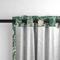 whimsigothic night damask dark green wallpaper and home decor 