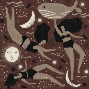 Jumbo - Brown - Night Swim - East Fork - Monochrome ©designsbyroochita 