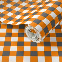 Small Scale Team Spirit Football Checkerboard in Tennessee Volunteers Orange and Smokey Grey