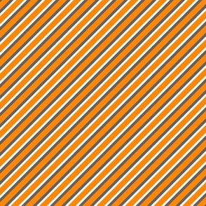 Bigger Scale Team Spirit Football Diagonal Stripes in Tennessee Volunteers Orange and Smokey Grey