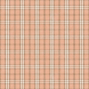North Country Plaid - large - peach, fawn, and alabaster