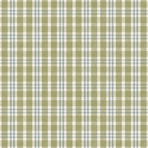 North Country Plaid - large - light moss, alabaster, and dusty blue 