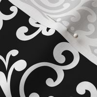 damask lg black and white