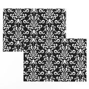 damask lg black and white