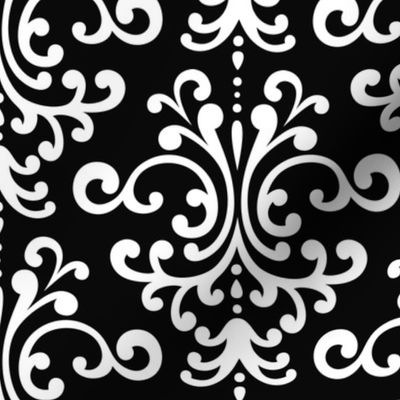 damask lg black and white