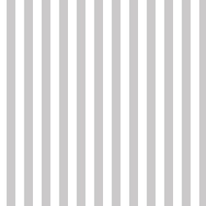 1/4 inch Candy Stripe in medium cloud grey and white  0.25 inch - 49