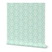 damask lg mint green