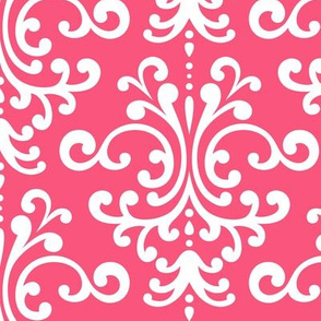 damask lg hot pink