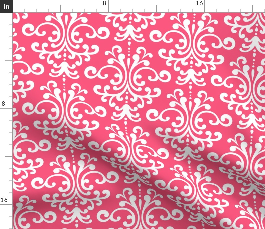 damask lg hot pink