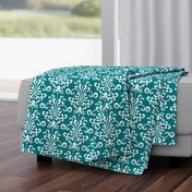 damask lg dark teal