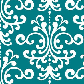 damask lg dark teal