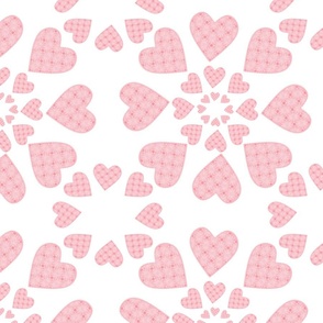 Red Heart Fabric By The Yard - Floating Red Hearts on Bright Pink Fabric -  Valentine's Day Fabric – Pip Supply