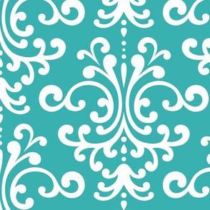 damask lg teal