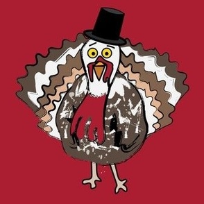 Turkey (Red) with Top Hat