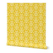 damask lg mustard yellow