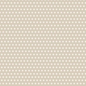 Spring Beige with Ivory Microdots -  Sweet Minimalist Design for Contemporary Decor
