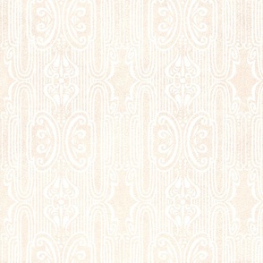 Vintage art deco western wallpaper barely there beige
