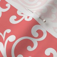 damask lg coral