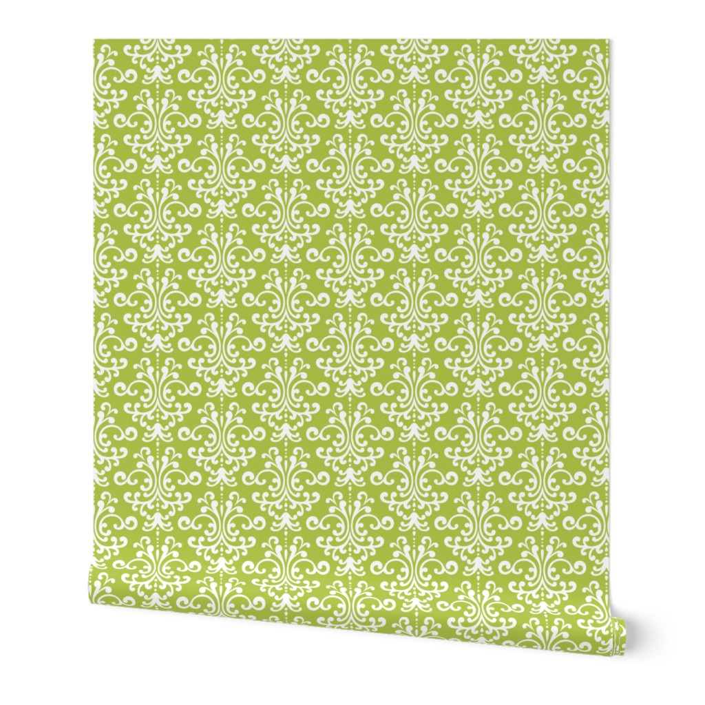 damask lg lime green