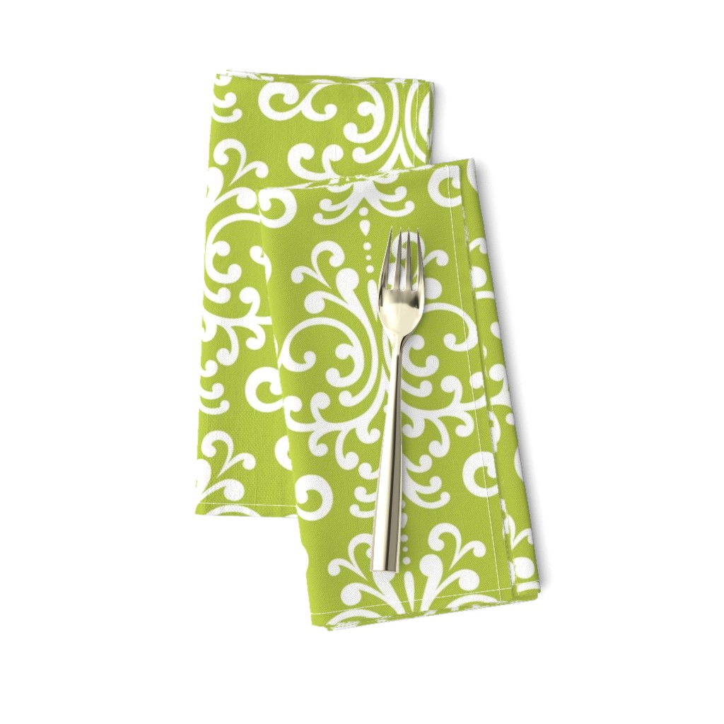 damask lg lime green