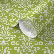 damask lg lime green