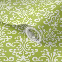 damask lg lime green