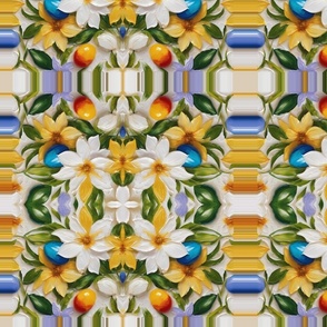 Floriography floral tile