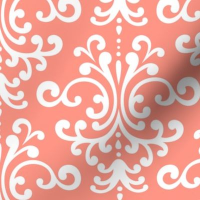 damask lg peach