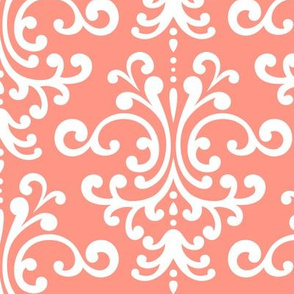 damask lg peach